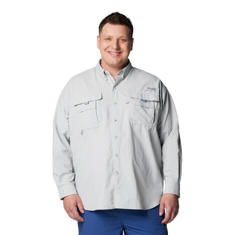 Columbia PFG Bahama II Men's Long Sleeve Button-Down Shirt, UPF 30 Sun Protection, Quick-Drying Nylon, Cool Grey, X-Large, 101162 - Image 6