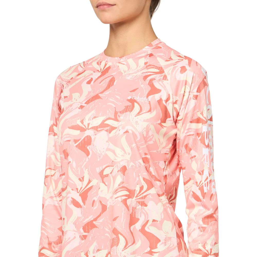 Columbia PFG Super Tidal Tee Long-Sleeve Shirt - Tiki Pink Undertow - M - Image 6