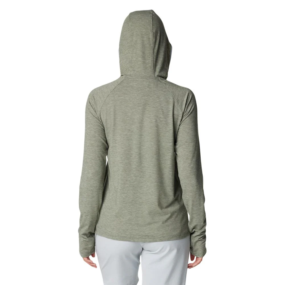 Columbia PFG Uncharted Long-Sleeve Hoodie for Ladies - Cypress Heather - XS - Image 4