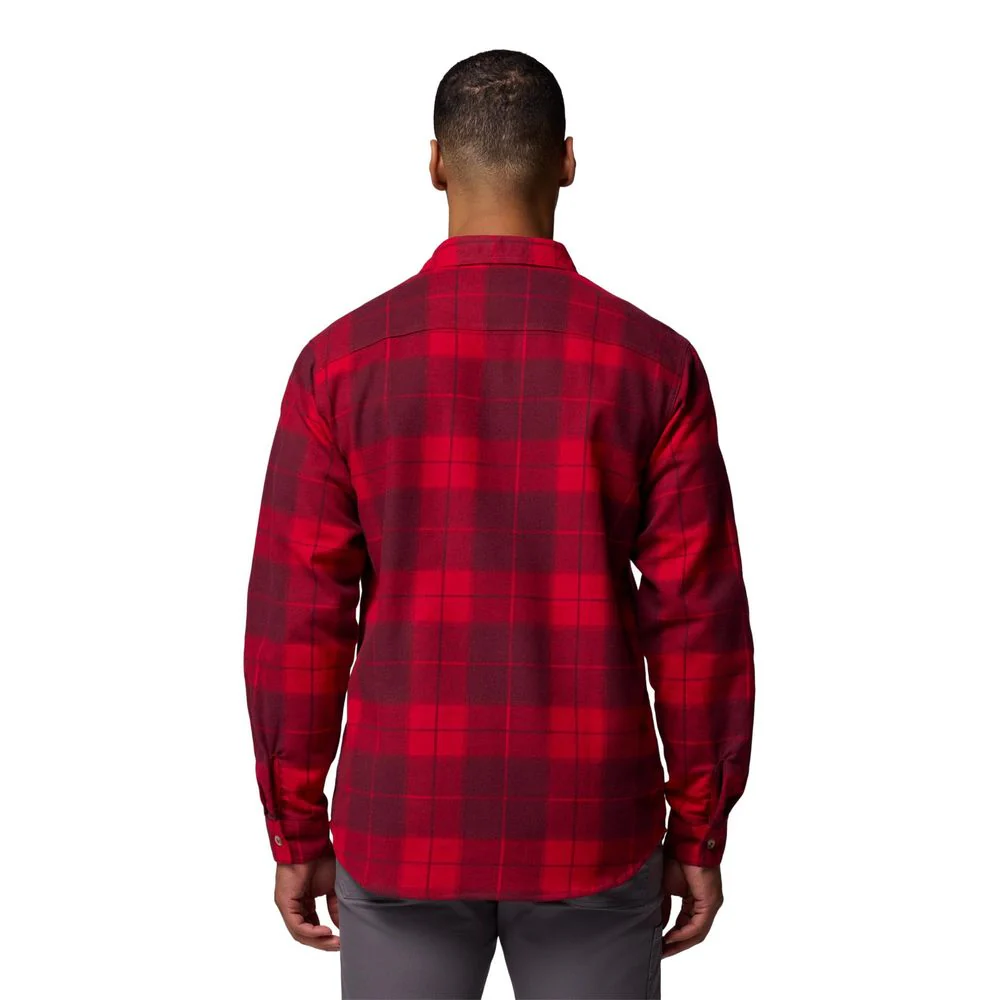 Columbia Pitchstone Heavyweight Flannel II Button-Down Shirt, Mountain Red Macro Buffalo Tartan, Regular Fit, Long Sleeve, XL, 209768 - Image 2