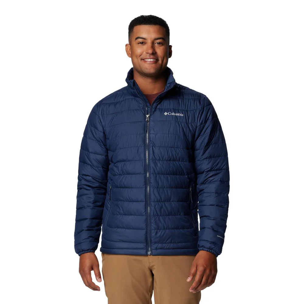 Columbia Powder Lite II Insulated Jacket, Omni-Heat Thermal Reflective, Water Resistant, Collegiate Navy, XL, 208696
