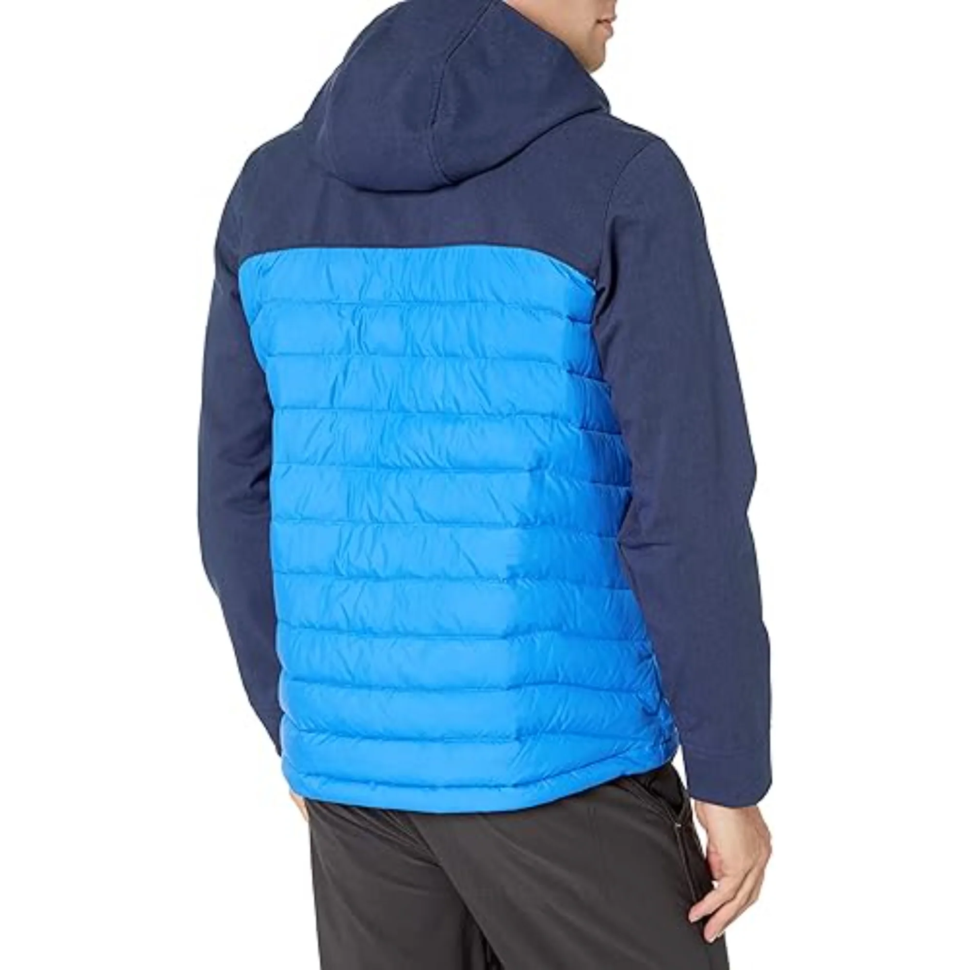 Columbia Powder Lite II Jacket for Men, Mountain Blue/Collegiate Navy, S - Washable - Image 2