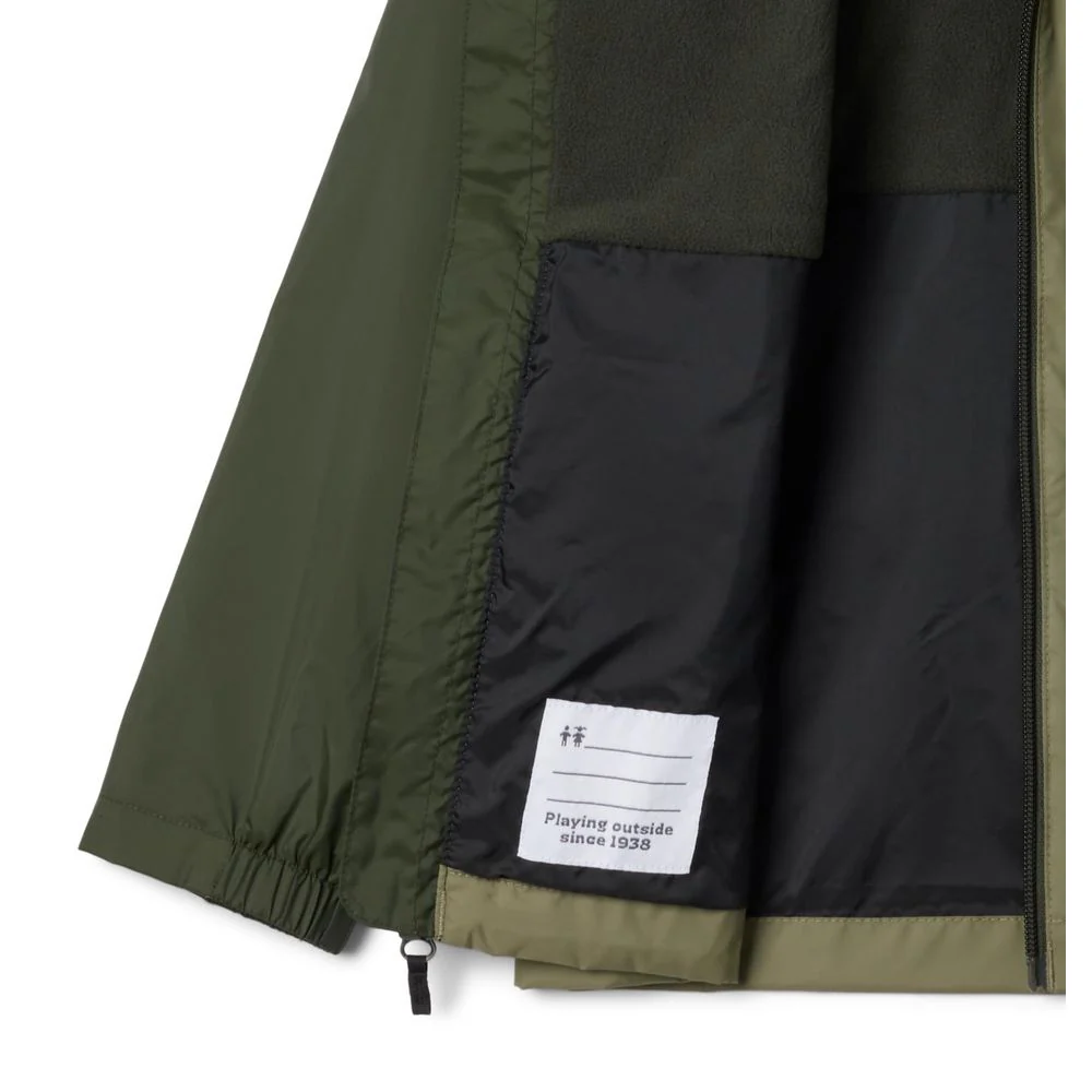 Columbia Rain-Zilla Jacket for Kids - Greenscape/Stone Green - M - Image 3
