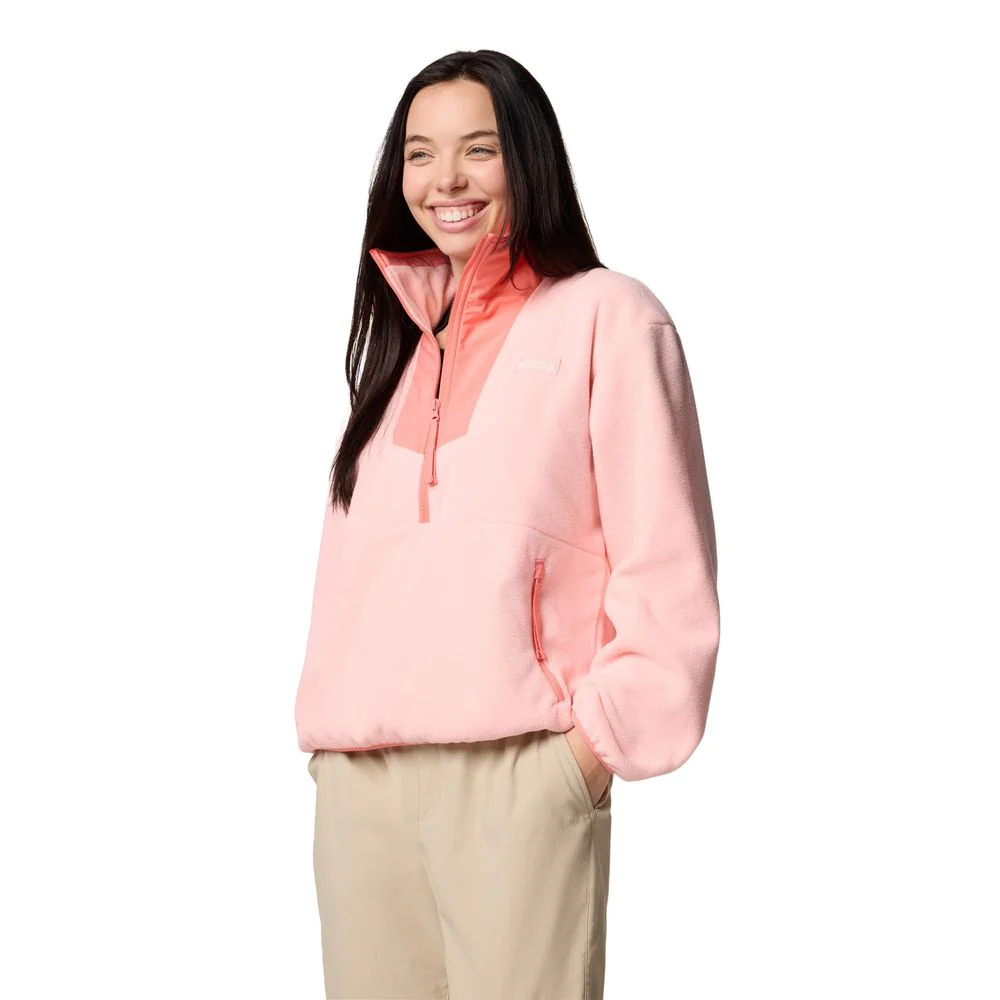 Columbia Sequoia Grove Half-Zip Fleece Pullover for Ladies - Pink Sand/Aspenglow - L - Image 2
