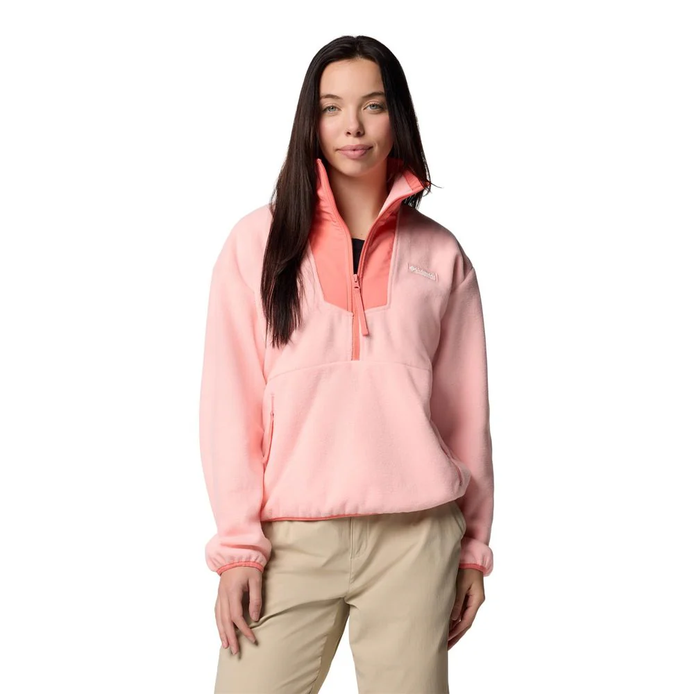 Columbia Sequoia Grove Half-Zip Fleece Pullover for Ladies - Pink Sand/Aspenglow - L - Image 3