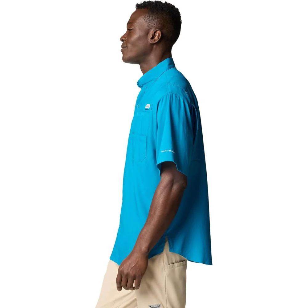 Columbia Tamiami II Short-Sleeve Shirt - Blue Echo, XL, Blue Echo - 100% Polyester