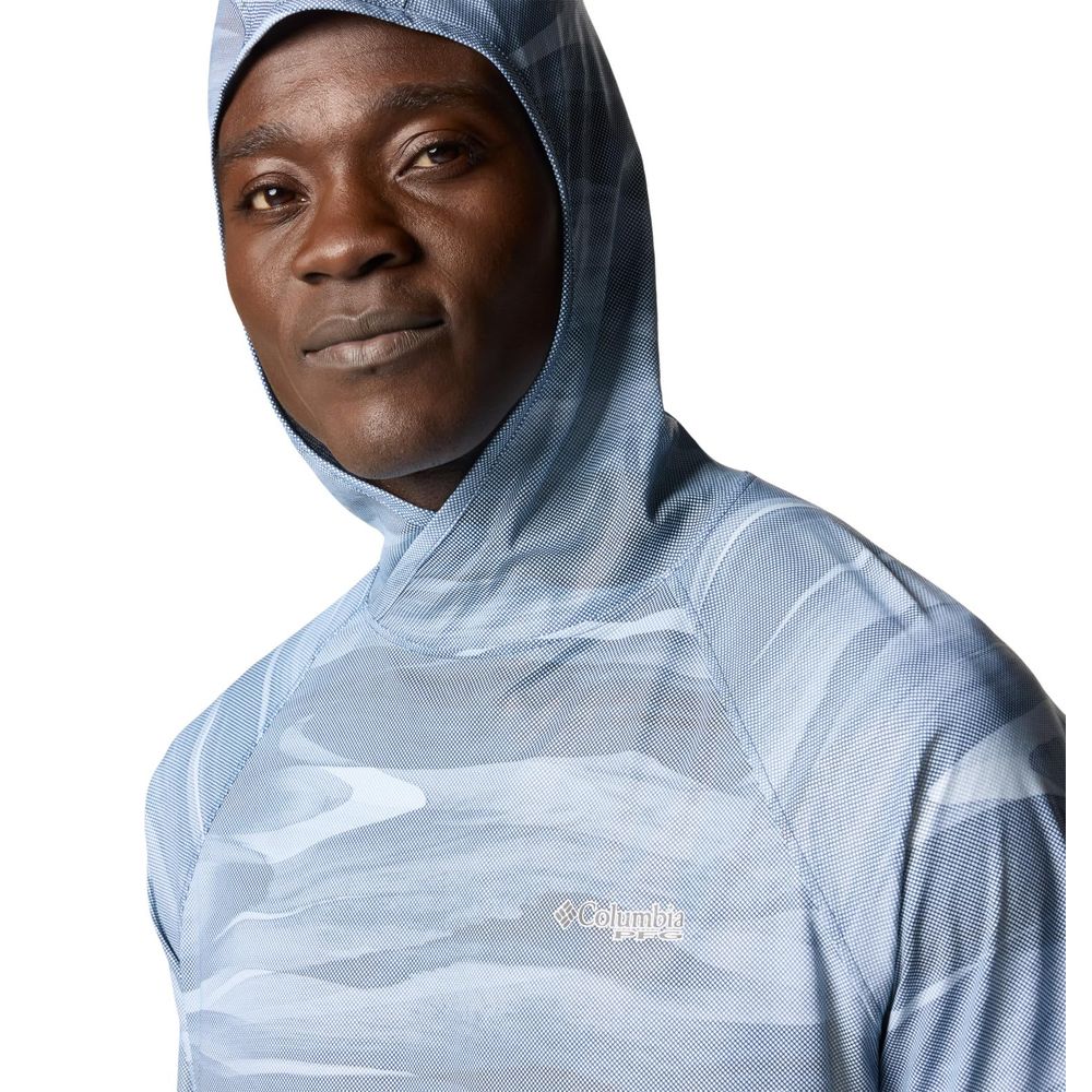 Columbia Terminal Deflector Zero II Athletic Hoodie with Omni-Shade Sun Deflector, Omni-Freeze Zero Cooling, Omni-Wick Moisture Management, Collegiate Navy Obsidian, 2XL, 212323 - Image 4