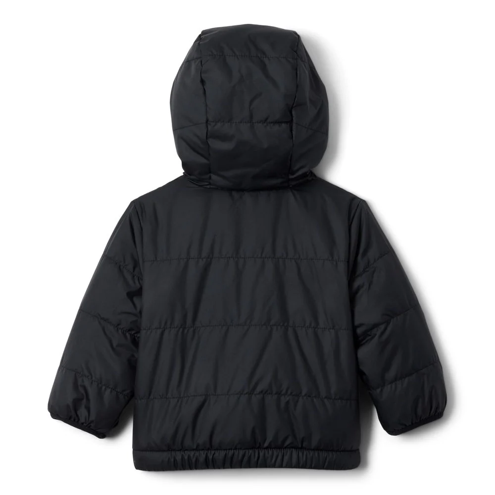 Columbia Toddler Double Trouble III Jacket, Reversible, Water-Resistant, Microfleece, Black Chalk Omblur Tonal, 213407 - Image 2