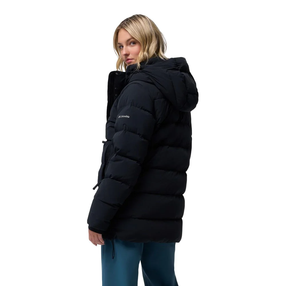 Columbia Womens Amaze Puff Mid Hooded Jacket, XXL, Black - Cozy - Image 3