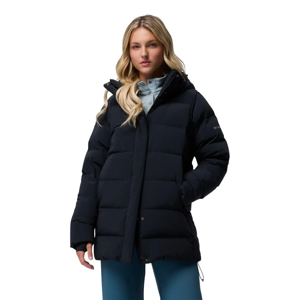 Columbia Womens Amaze Puff Mid Hooded Jacket, XXL, Black - Cozy - Image 4