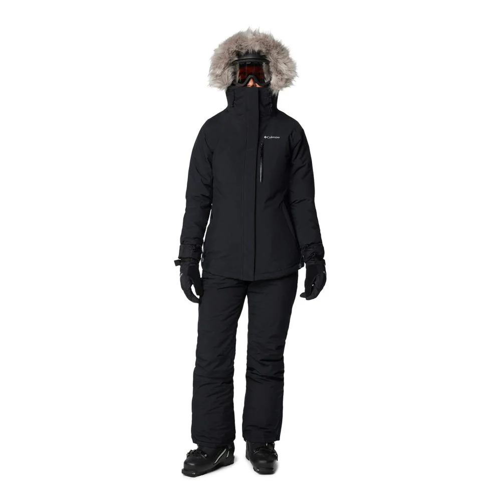 Columbia Women's Shafer Canyon II Insulated Snow Pants, Omni-Tech Waterproof, Omni-Heat Thermal Reflective, Black, Medium Short, 208595 - Image 3
