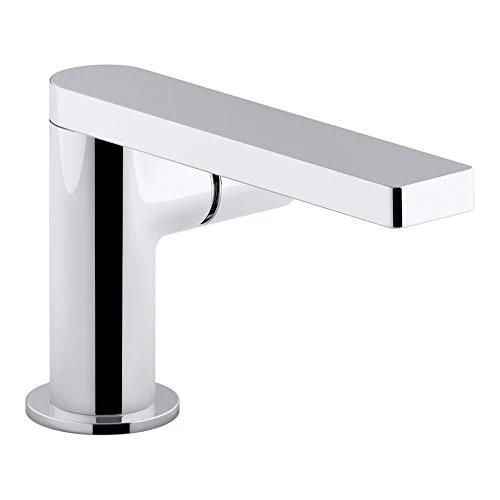 Composed Single Hole Single-Handle Bathroom Faucet with Cylindrical Handle and Drain in Polished Chr - Image 5