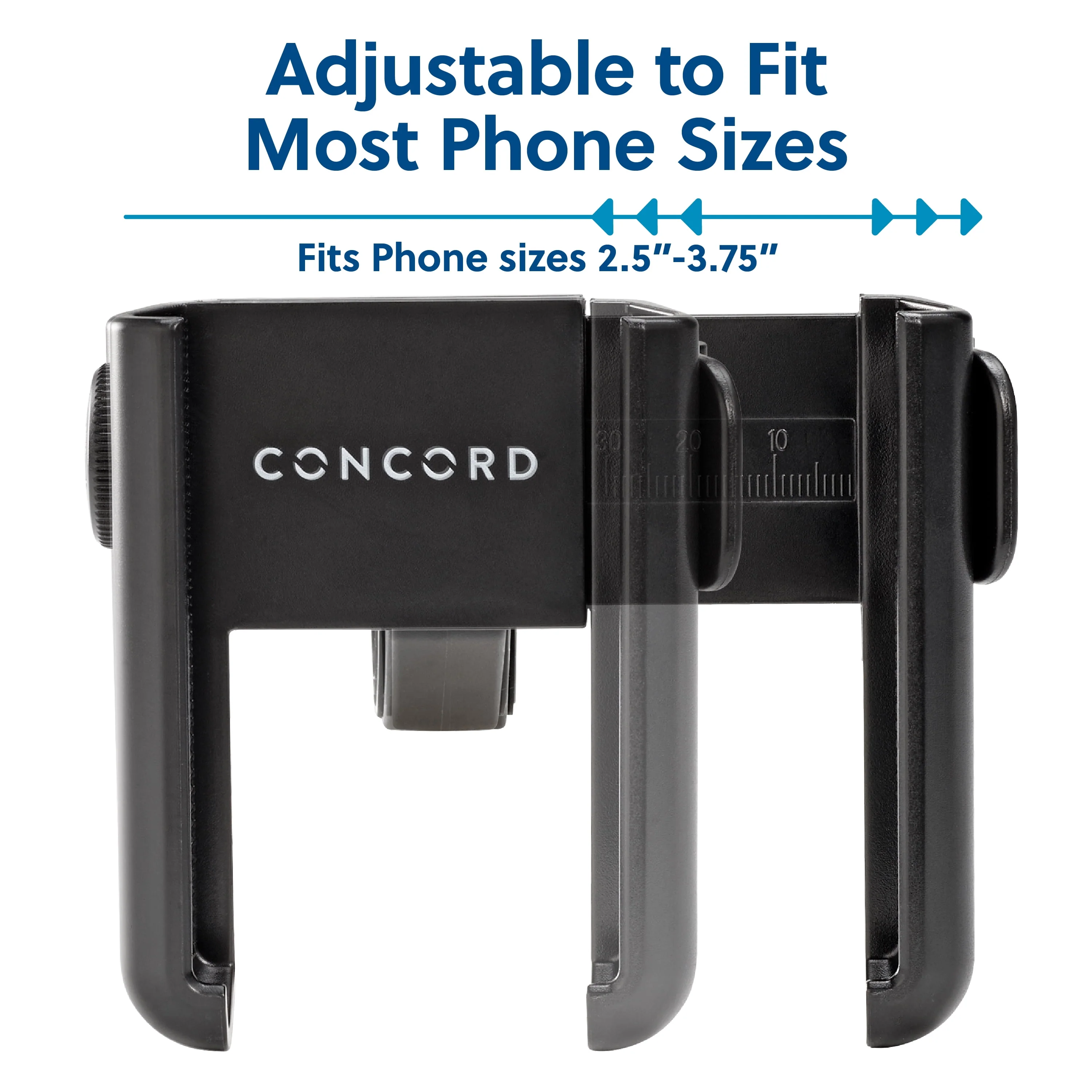 Concord Deluxe Bike Phone Mount, Adjustable Fit, Multi-Position, Black - Lightweight and Durable - Image 6