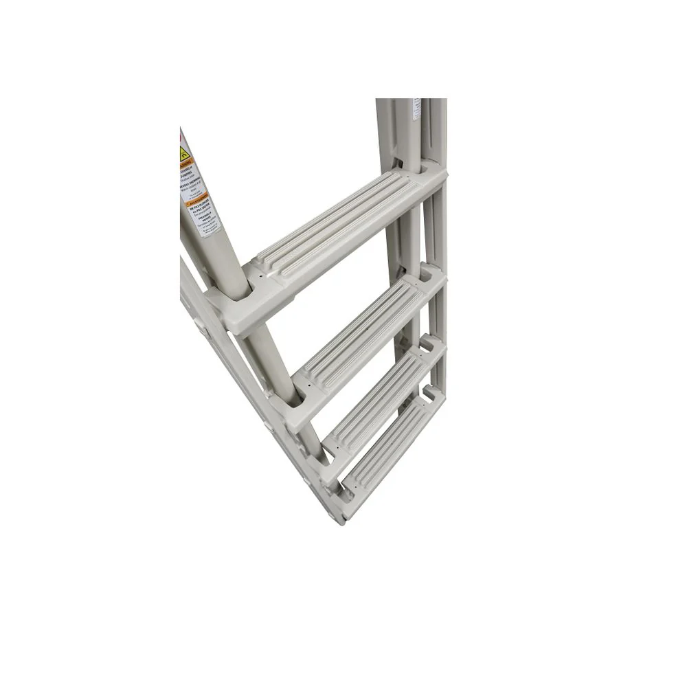 Confer Plastics 7100X Evolution Adjustable A Frame Pool Ladder, Anti-Slip Wide Steps, Plastic, Warm Grey, Fits 48-54 in Pools - Image 10