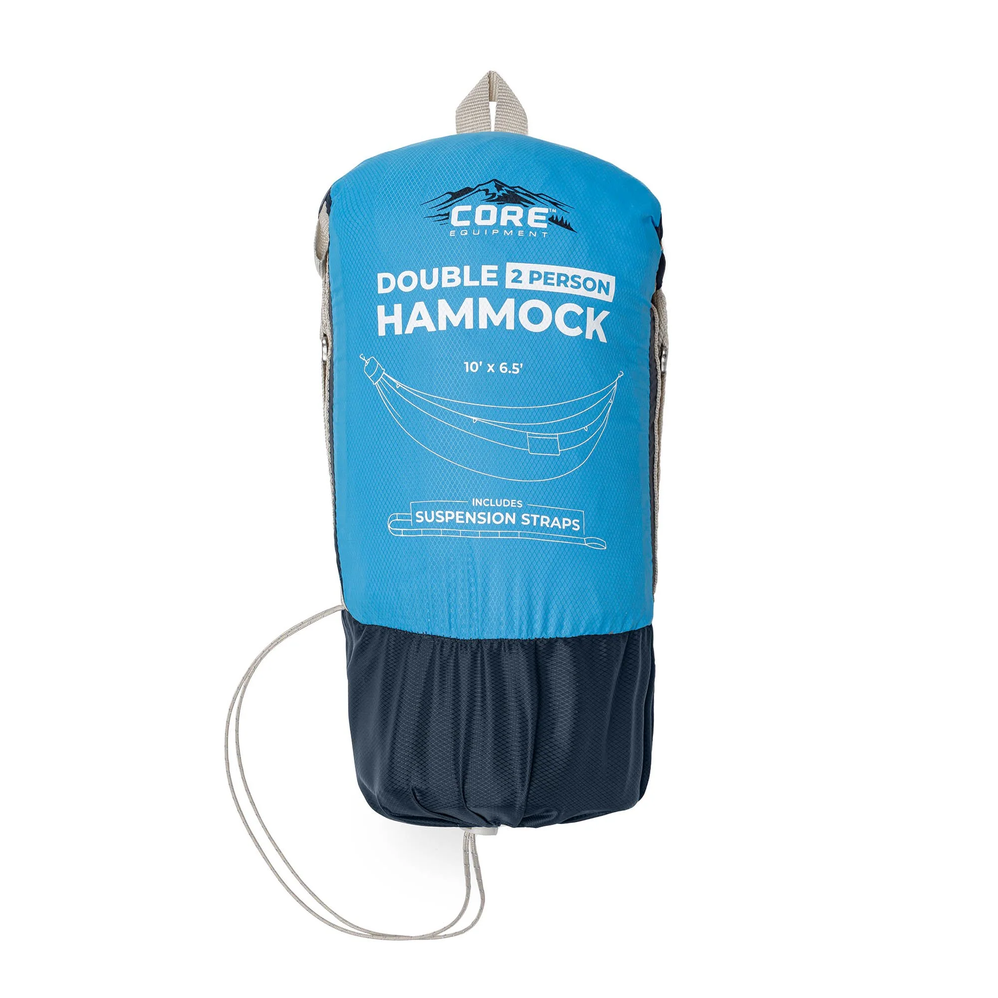 Core Equipment 40290 CORE Double Hammock - Blue - Image 3