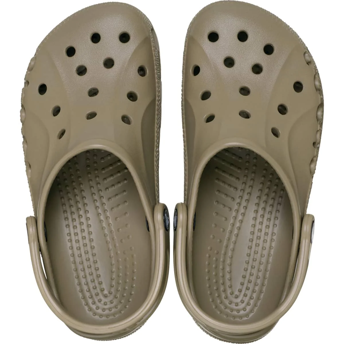 Crocs Baya Clog, Lightweight Croslite Material, Advanced Ventilation, Pivoting Heel Strap, Circulation-Stimulating Footbed Nubs, Khaki, Size 11 M - Image 2