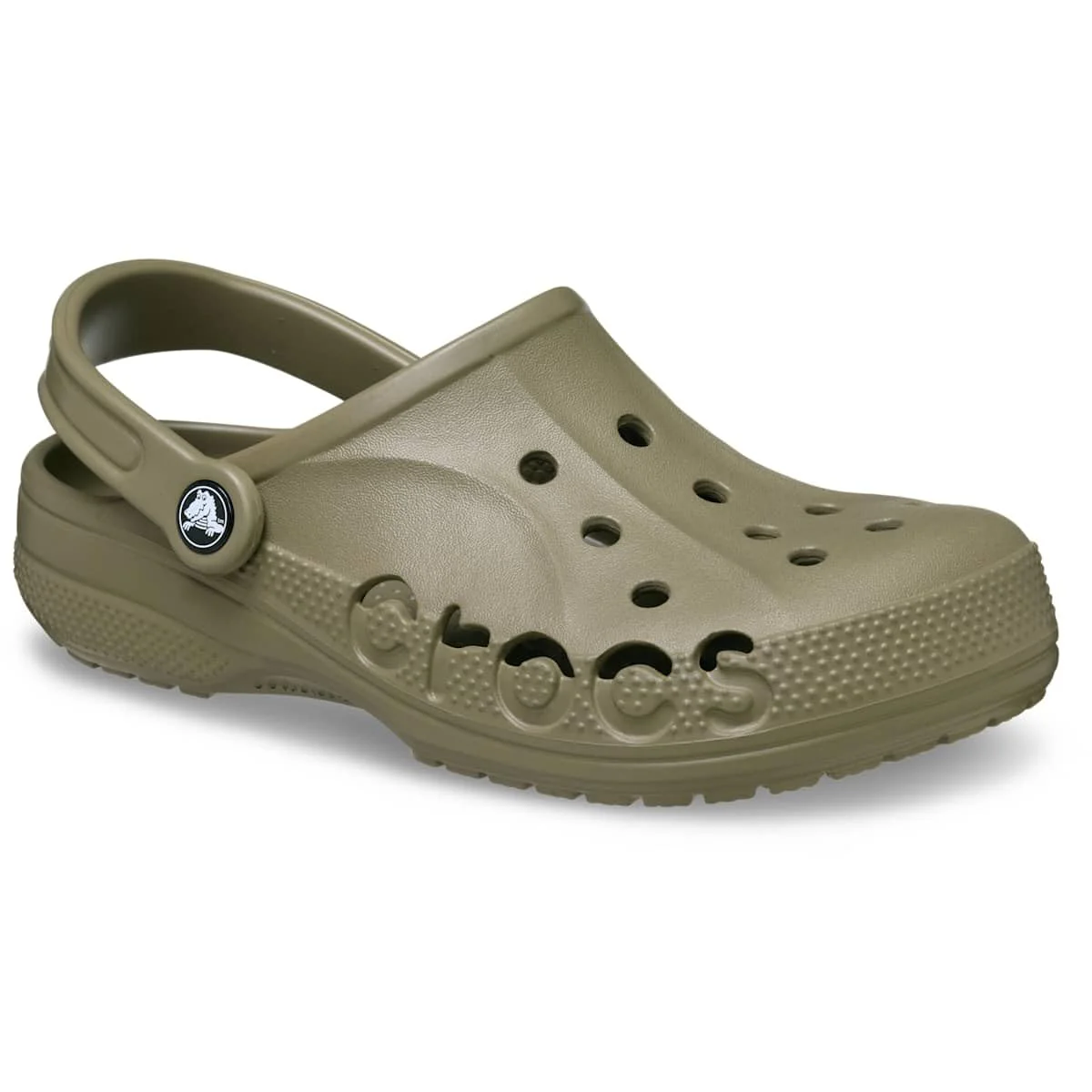 Crocs Baya Clog, Lightweight Croslite Material, Advanced Ventilation, Pivoting Heel Strap, Circulation-Stimulating Footbed Nubs, Khaki, Size 11 M - Image 6