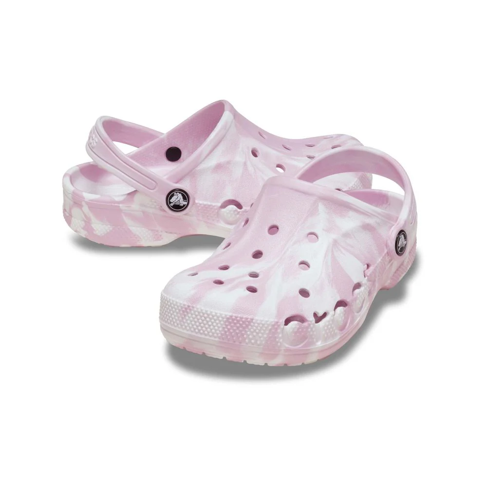 Crocs Baya Marbled Kids Slip-On Clogs, Lightweight Croslite Foam, Grey Atmosphere, Size 13, 207016-1FS - Image 5