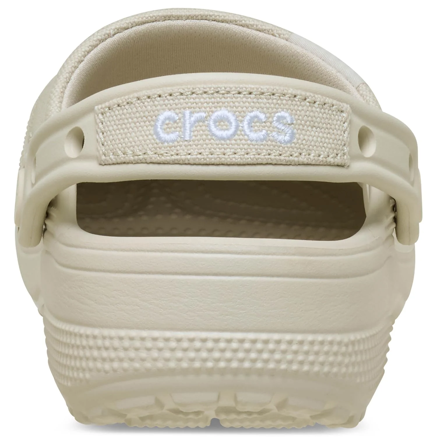 Crocs Classic Crafted Canvas Clogs, Lightweight Breathable, Stucco, Unisex Size 6 Women/4 Men, 211354-160 - Image 3