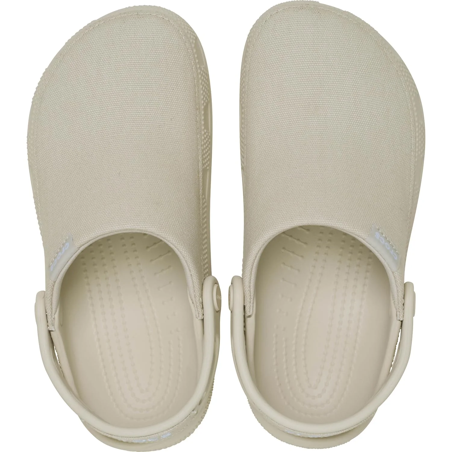 Crocs Classic Crafted Canvas Clogs, Lightweight Breathable, Stucco, Unisex Size 6 Women/4 Men, 211354-160 - Image 5
