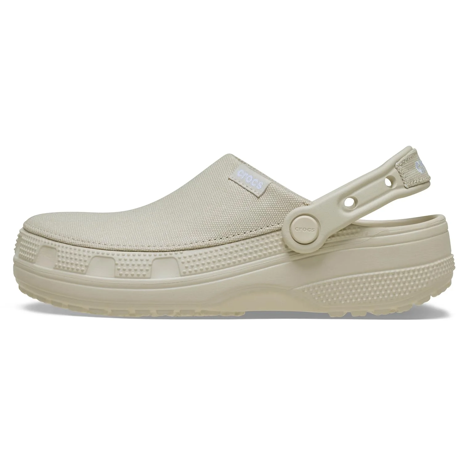 Crocs Classic Crafted Canvas Clogs, Lightweight Breathable, Stucco, Unisex Size 6 Women/4 Men, 211354-160 - Image 8