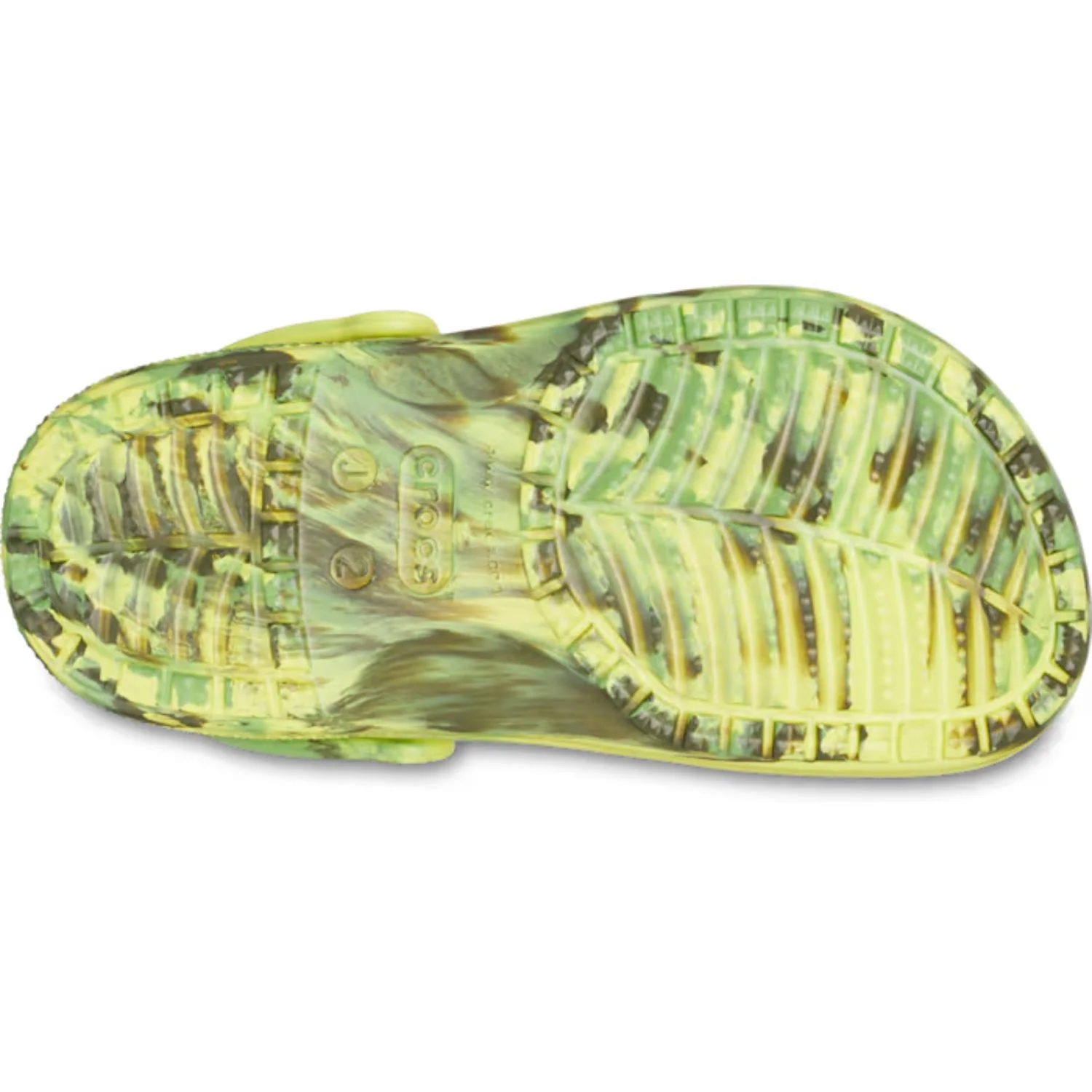 Crocs Kids' Baya Marbled Clog Big Kids' (Ages 5+) Citrus - Image 2