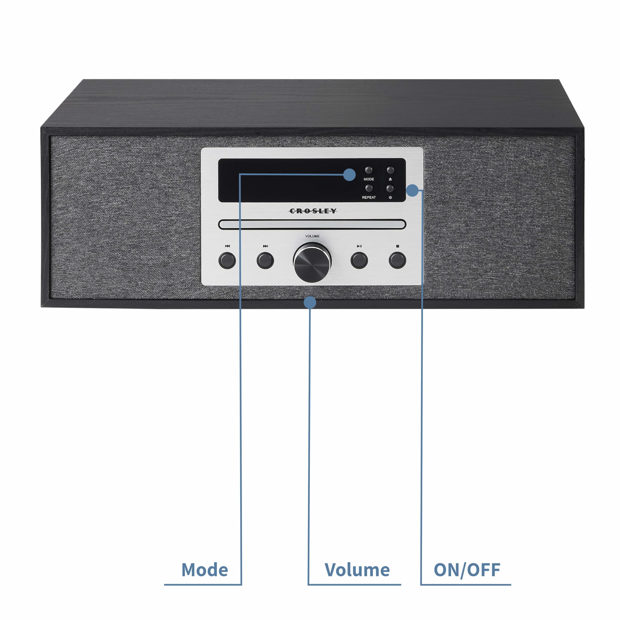 Crosley Stereo System CR3504A-BK - BLACK ONE SIZE - Image 6