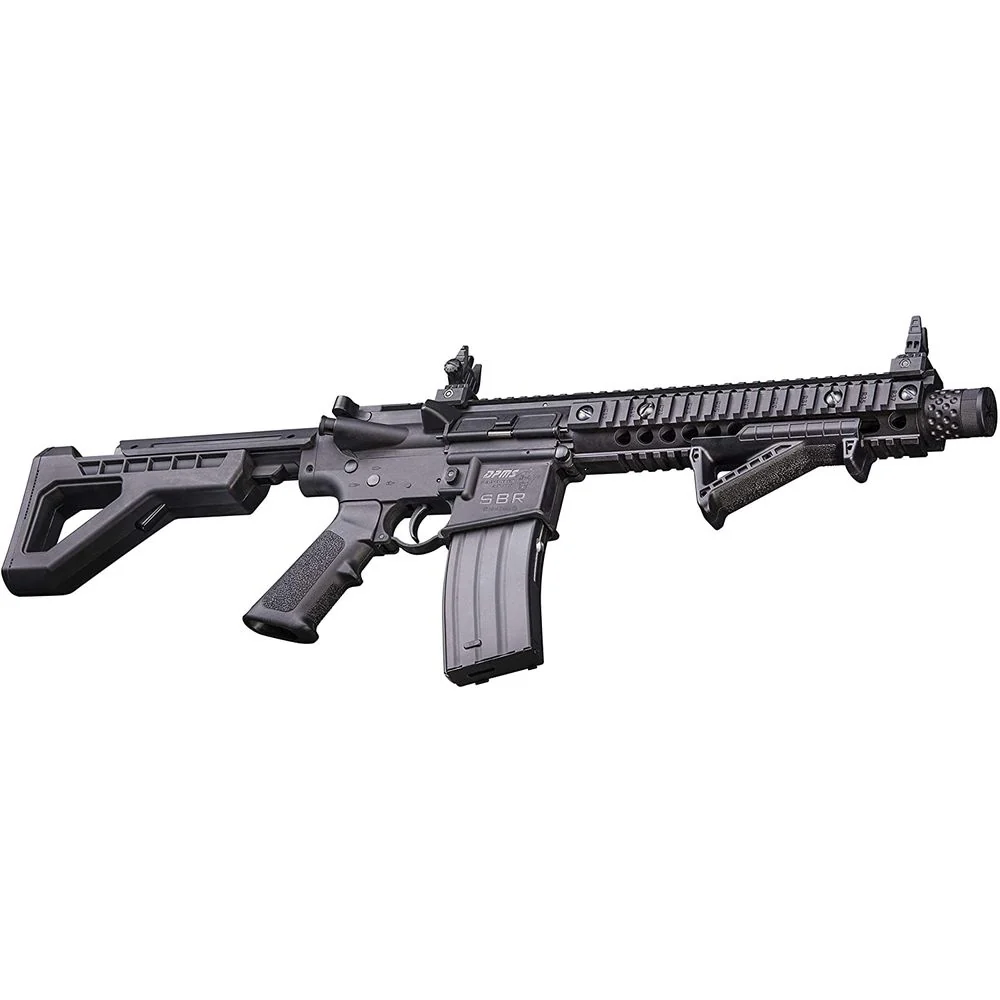 Crosman DSBR DPMS Full Auto SBR CO2-Powered BB Air Gun with Dual Action Capability, Black - Image 3