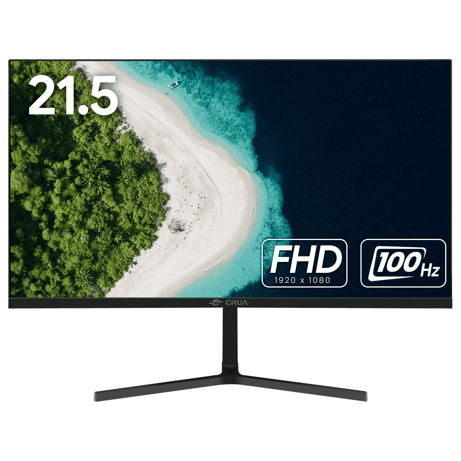CRUA CRUA-22FHD-100Hz 22 Inch Full HD 1080p Computer Monitor, Black - Image 7