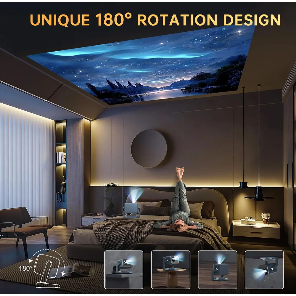 Cshidworld 150" Class FHD (1080p) LED Projector - Image 4