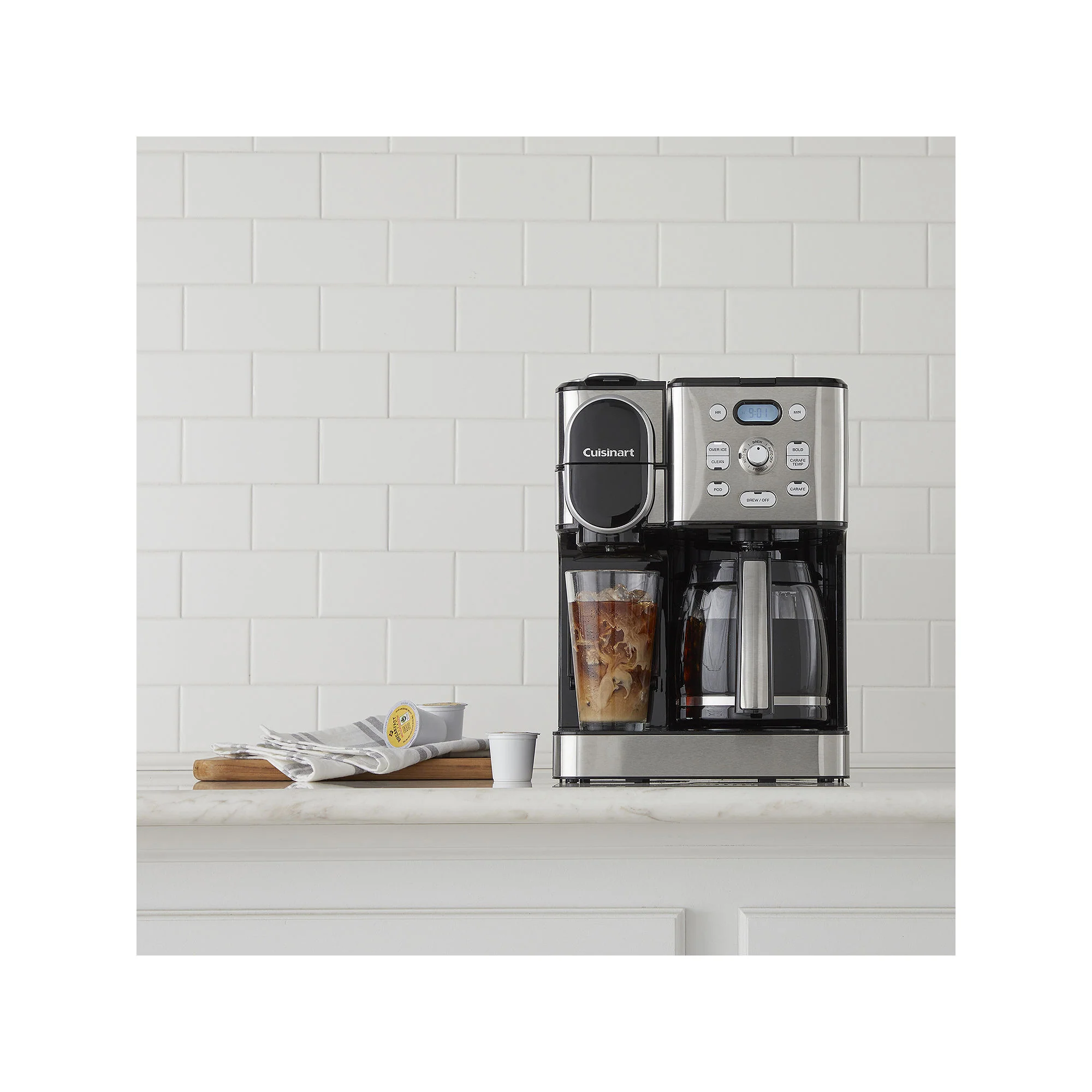 Cuisinart SS-16 12 Cup Coffee Maker and Single-Serve Brewer, Stainless Steel - Image 6