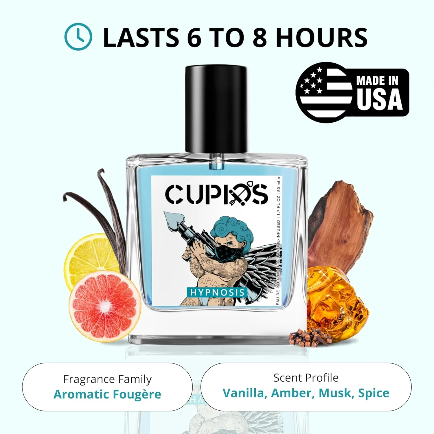 Cupid Original EDP Hypnosis 2.0 Pheromone-Infused Cologne for Men, 50ml - Image 2