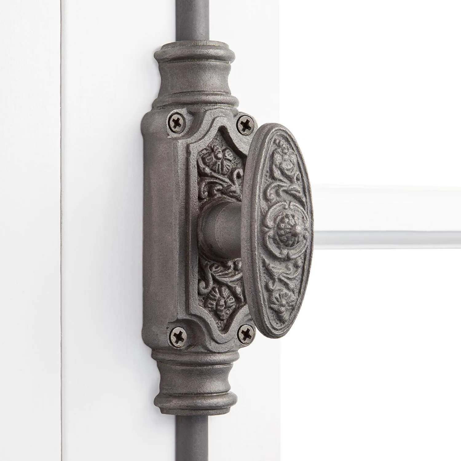 Dalston Iron Door Cremone Bolt - Antique Iron