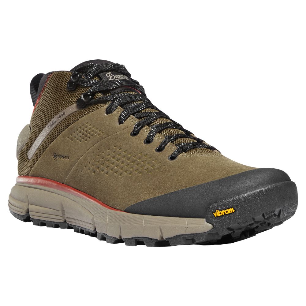 Danner 61240 Trail 2650 Mid Suede GORE-TEX Hiking Boots for Men - Dusty Olive - 11M