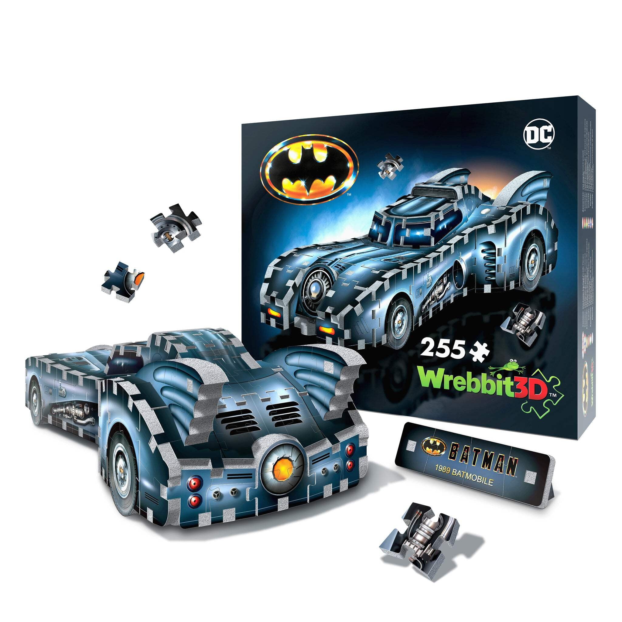 Wrebbit Batman Batmobile 3D Jigsaw Puzzle, 255 Foam-Backed Pieces, 13.75 in Length, W3D-0515 - Image 4