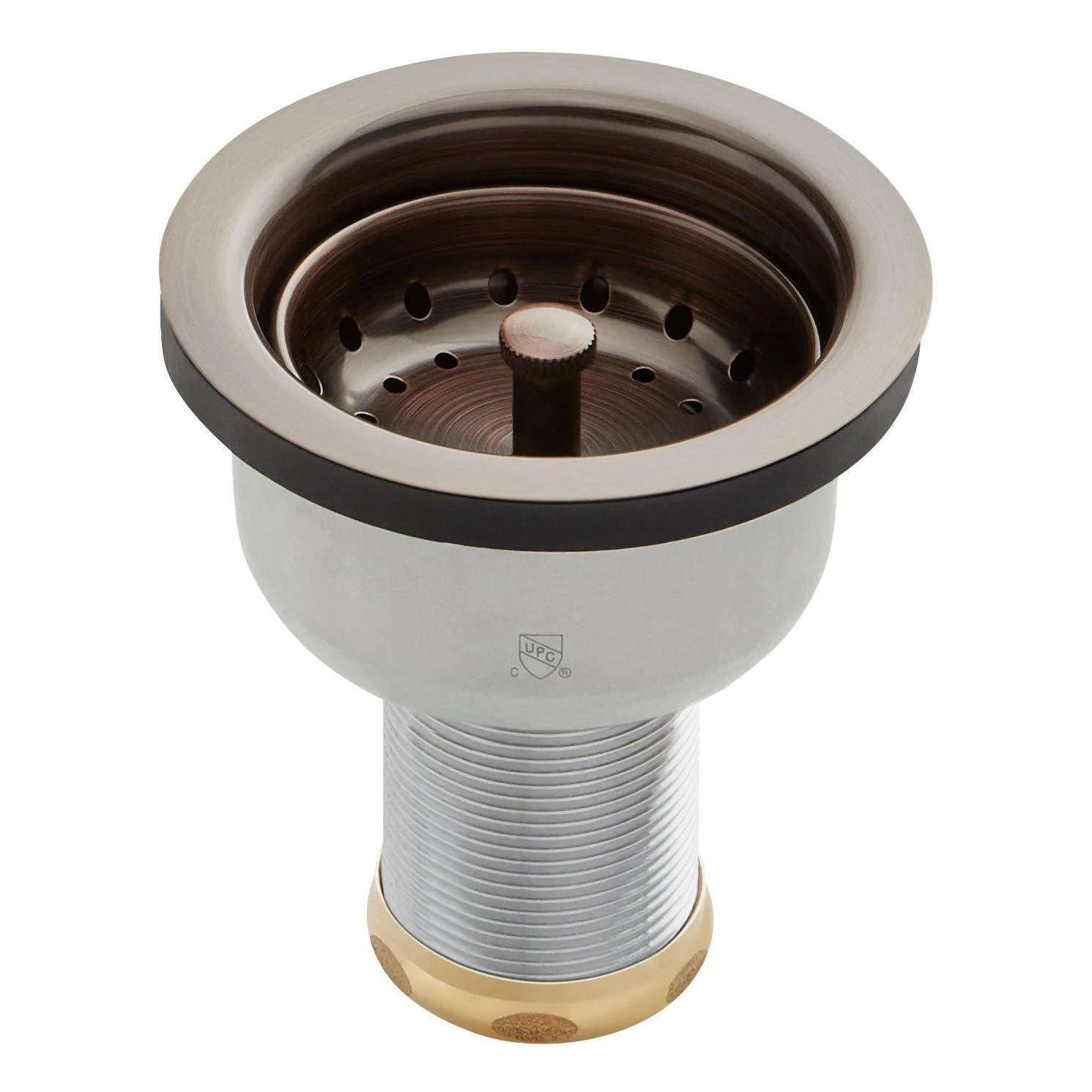 DEEP STRAINER BASKET WITH LIFT STOPPER - OIL RUBBED BRONZE