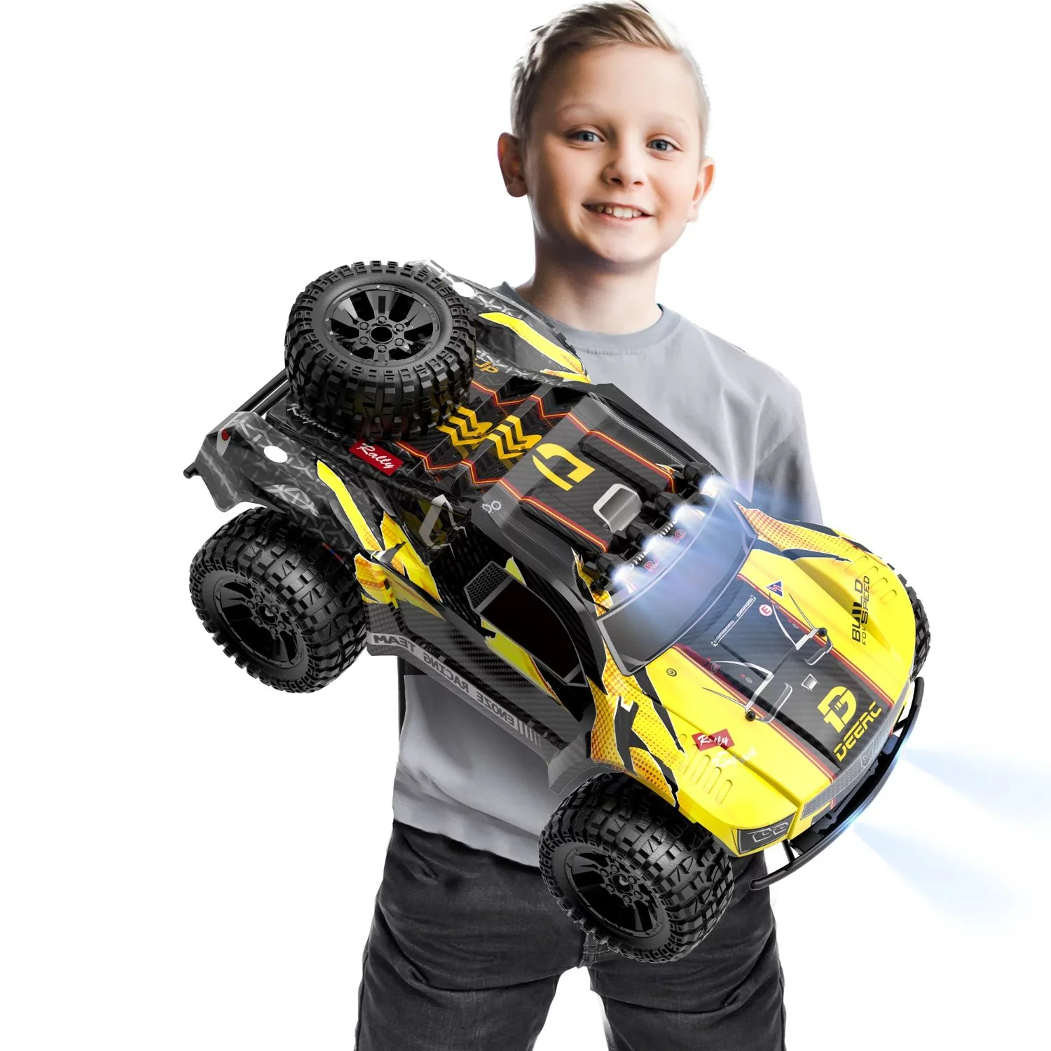 Deerc W8-9201E 1:10 Large Scale 4WD 48 km/h High Speed Remote Control Car with Lights