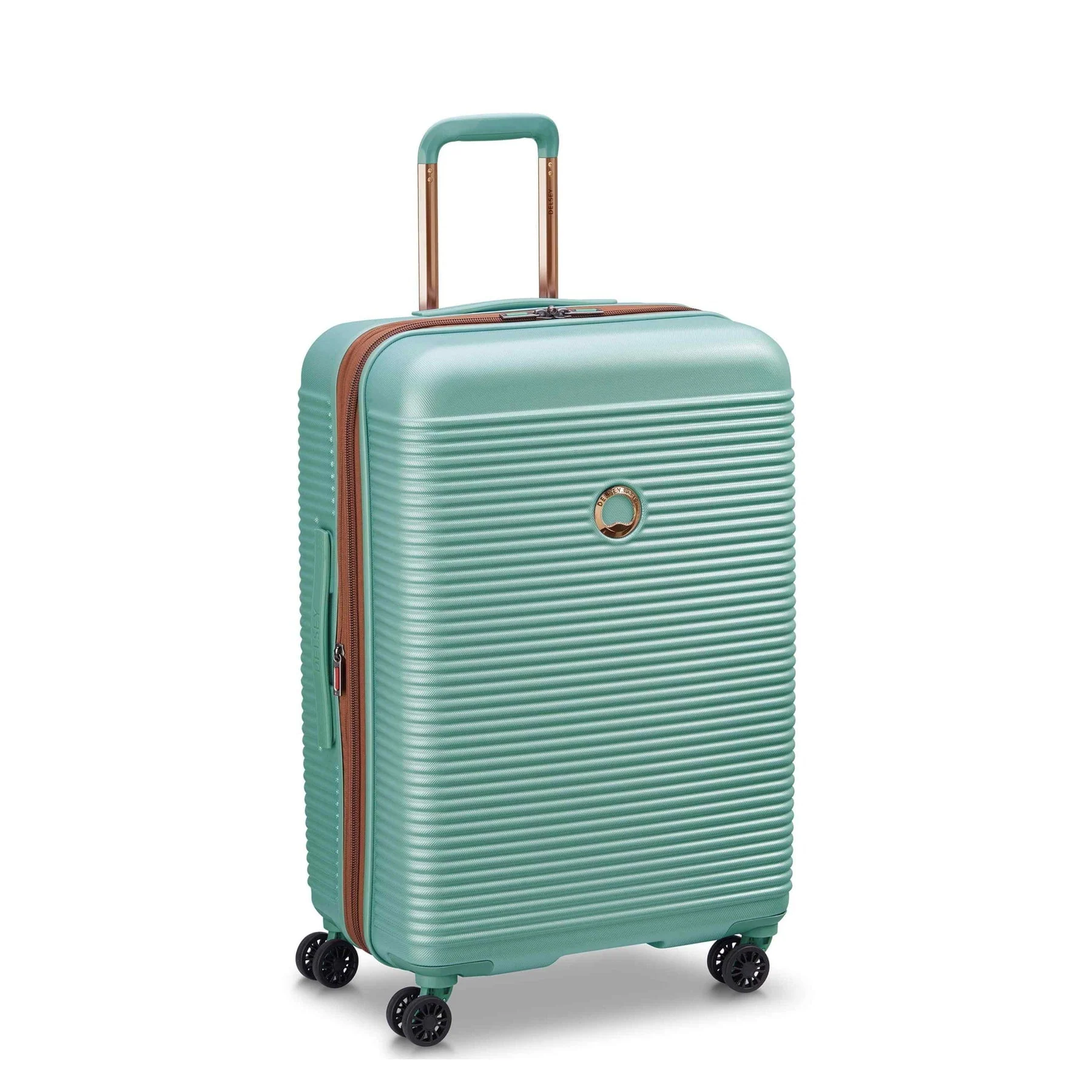 DELSEY PARIS Freestyle 24" Medium Checked Expandable Spinner Luggage, Almond - Image 2