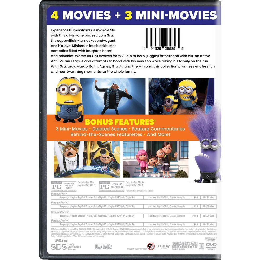 Universal Pictures Home Entertainment Illumination's Despicable Me 4-Movie Collection (DVD) - Image 3