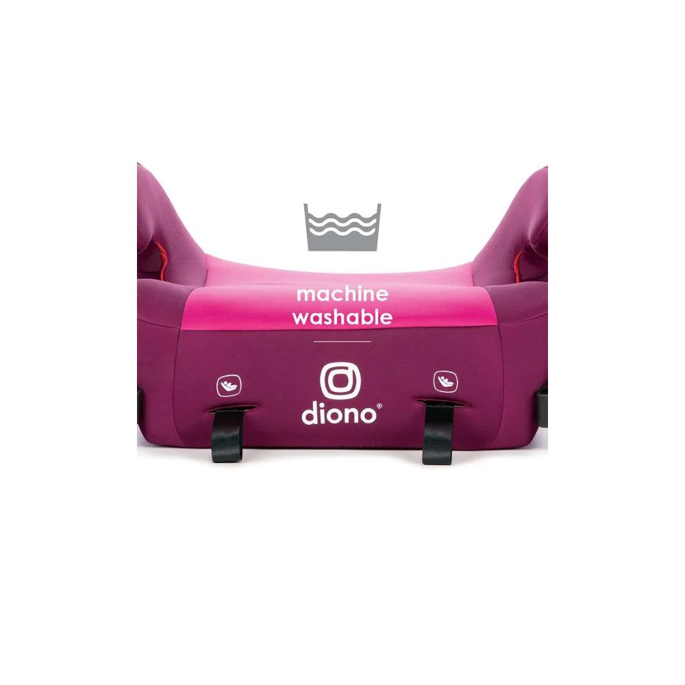 Diono 32102 Solana 2 XL 2022 Dual Latch Connectors Backless Belt-Positioning Booster Car Seat 8 Years Pink - Image 5