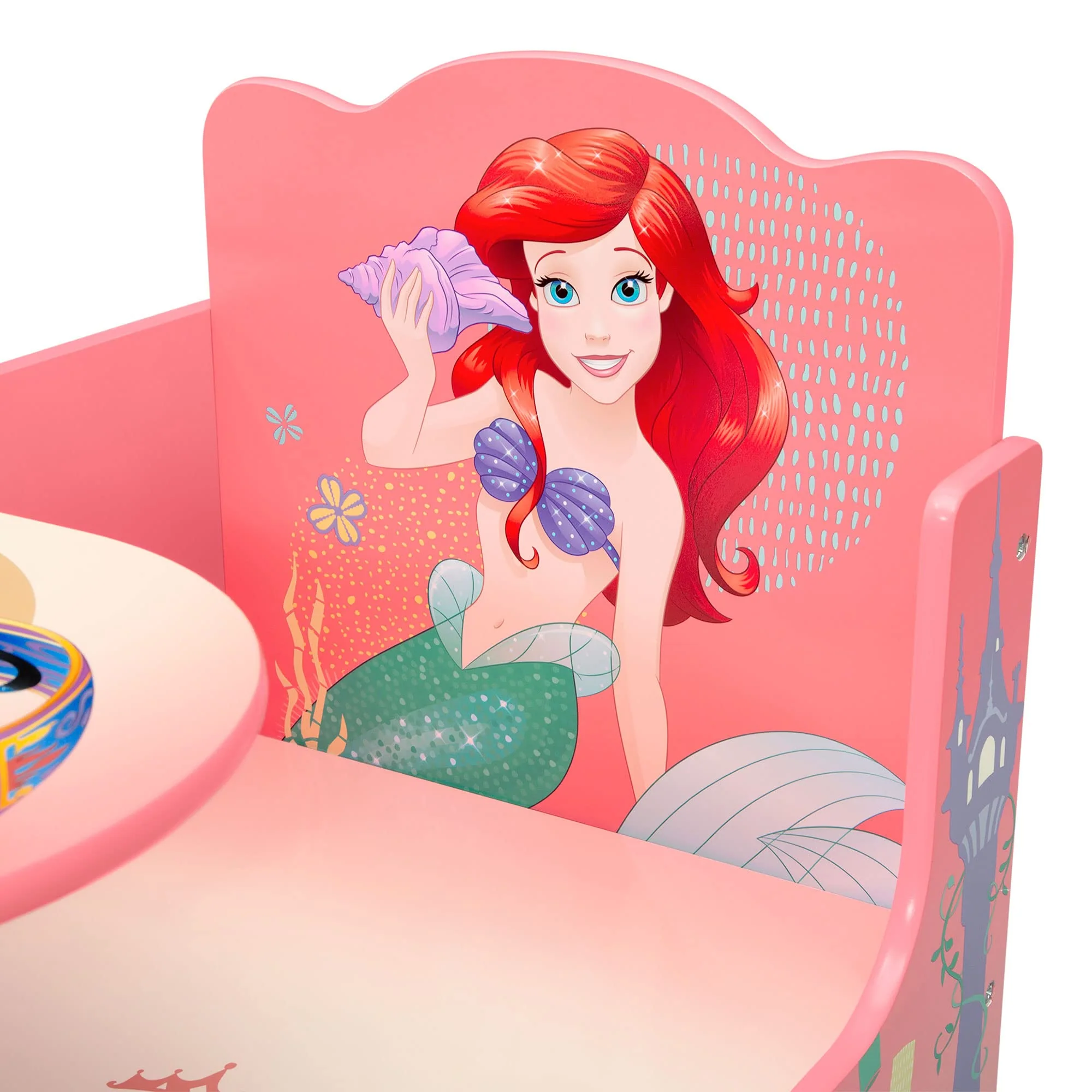 Disney Princess Chair Desk with Storage Bin - Ideal for Arts & Crafts  Snack Time  Homeschooling  Homework & More by Delta Children - Image 3