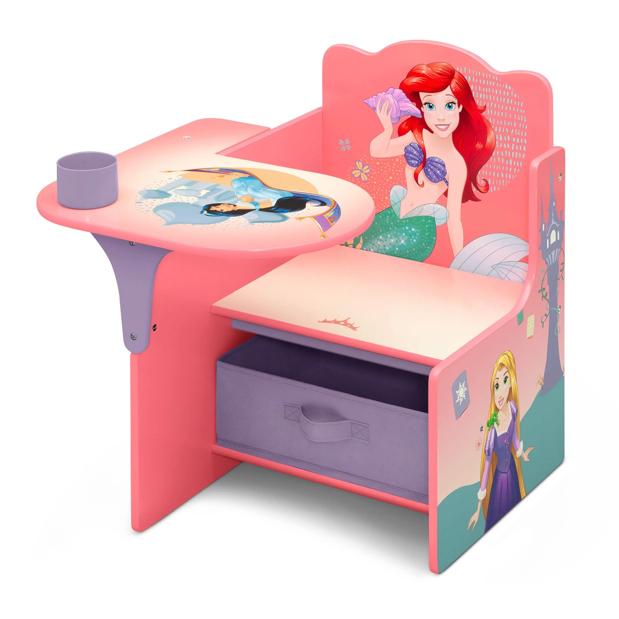 Disney Princess Chair Desk with Storage Bin - Ideal for Arts & Crafts  Snack Time  Homeschooling  Homework & More by Delta Children - Image 7