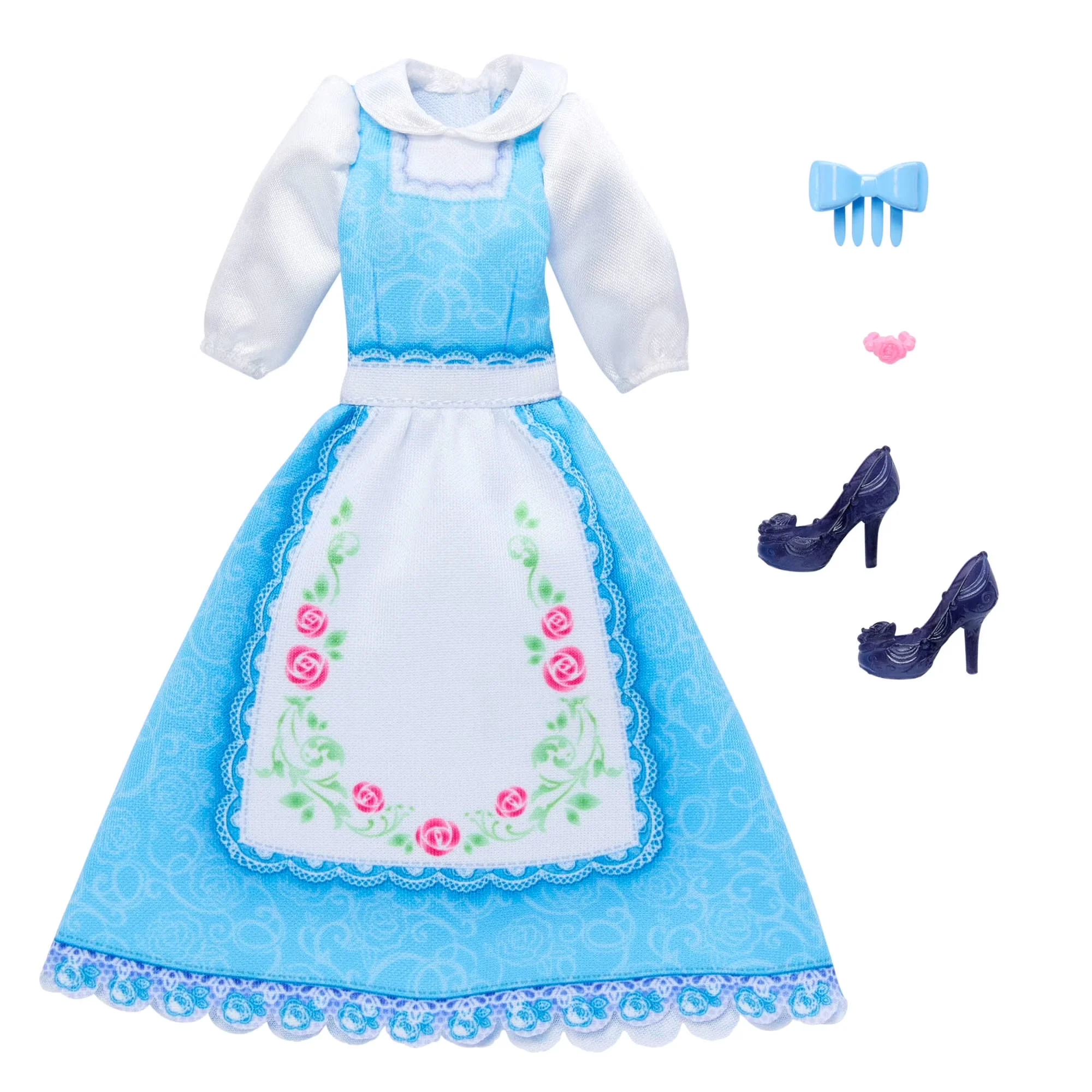 Disney Princess JGR68 Enchanted Stories Belle Clothing, Town Fashion & Accessories - Image 3
