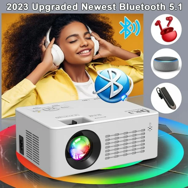 DR.J Professionel 250" Class FHD (1080P) Smart LED Projector (PT-06)
