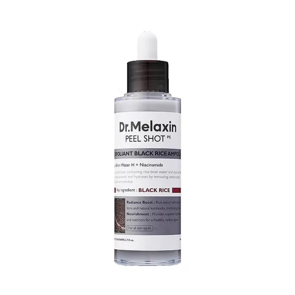 Dr. Melaxin Peel Shot Glow Black Rice Peeling + White Rice Peeling, 2.7 oz