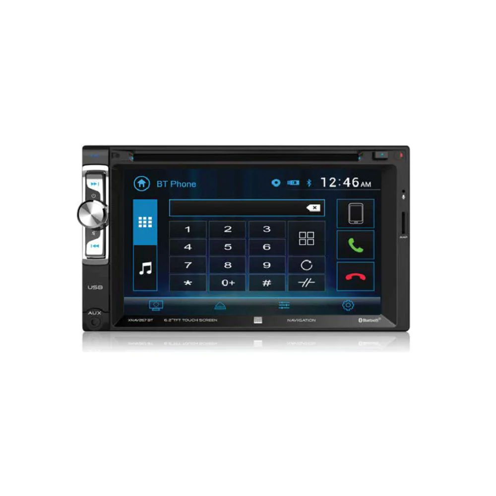 Dual XNAV267BT 6.2" LED Backlit Car Stereo with Built-In Navigation - Image 2