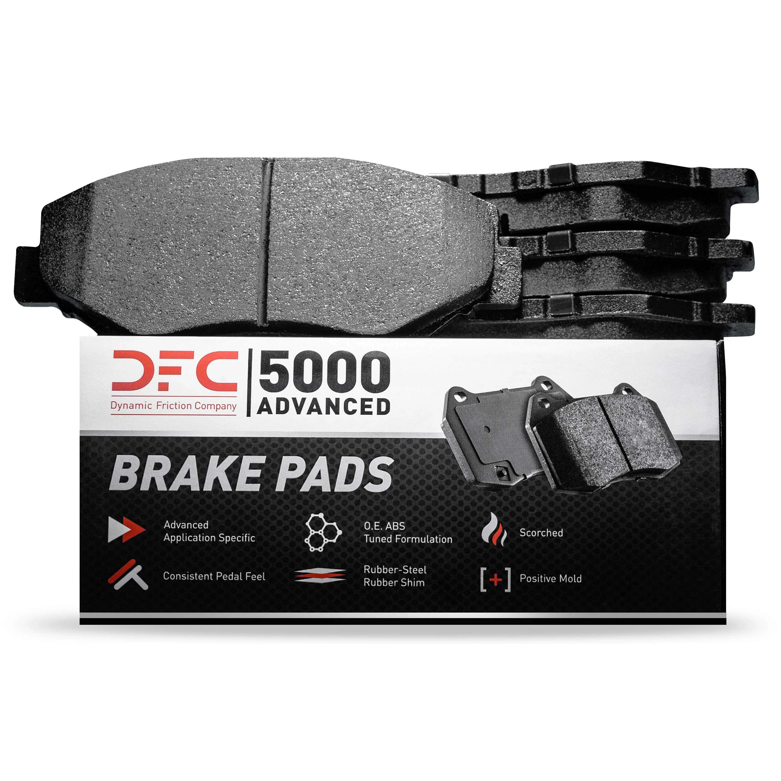Dynamic Friction Company 5000 Advanced Ceramic Rear Brake Pads, Rear Set, Fits 1991-1993 Nissan NX, 1991-1994 Nissan Sentra, 1551-0511-00 - Image 3