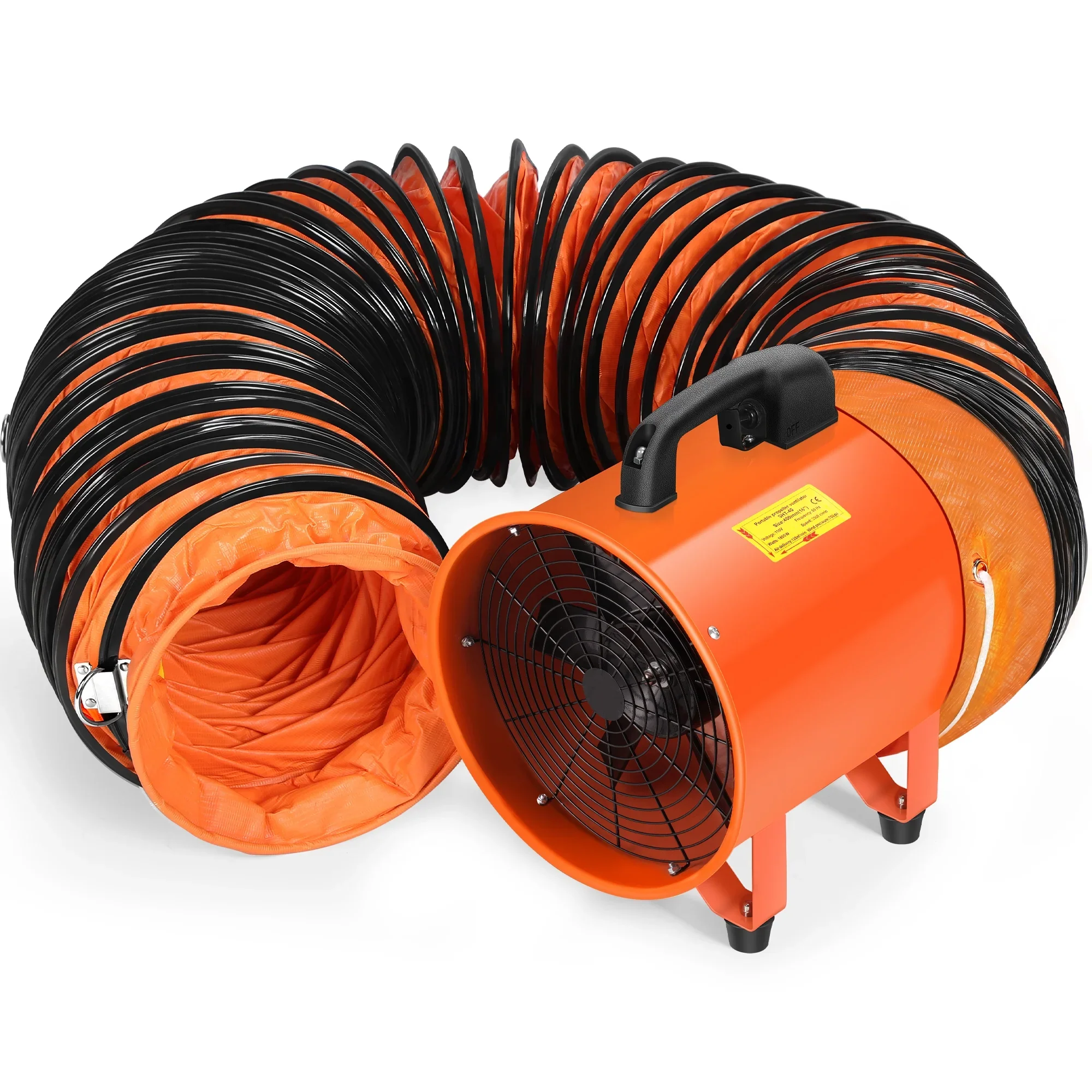 Easoger 16'' Utility Blower Exhaust Fan with 32.8 FT Duct - Image 2