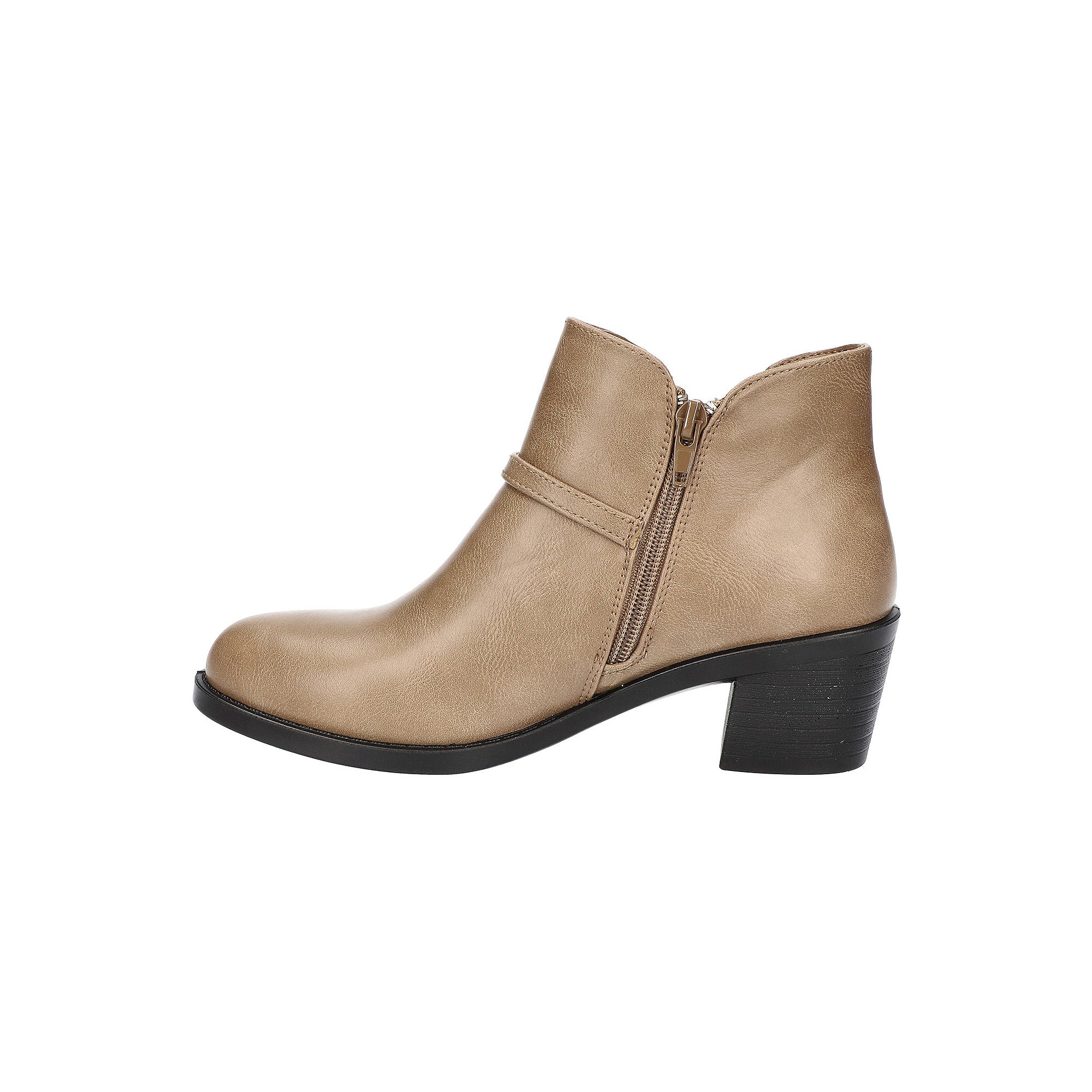 Easy Street Womens Ellery Block Heel Booties - Taupe BEIGE 10 MEDIUM - Image 3