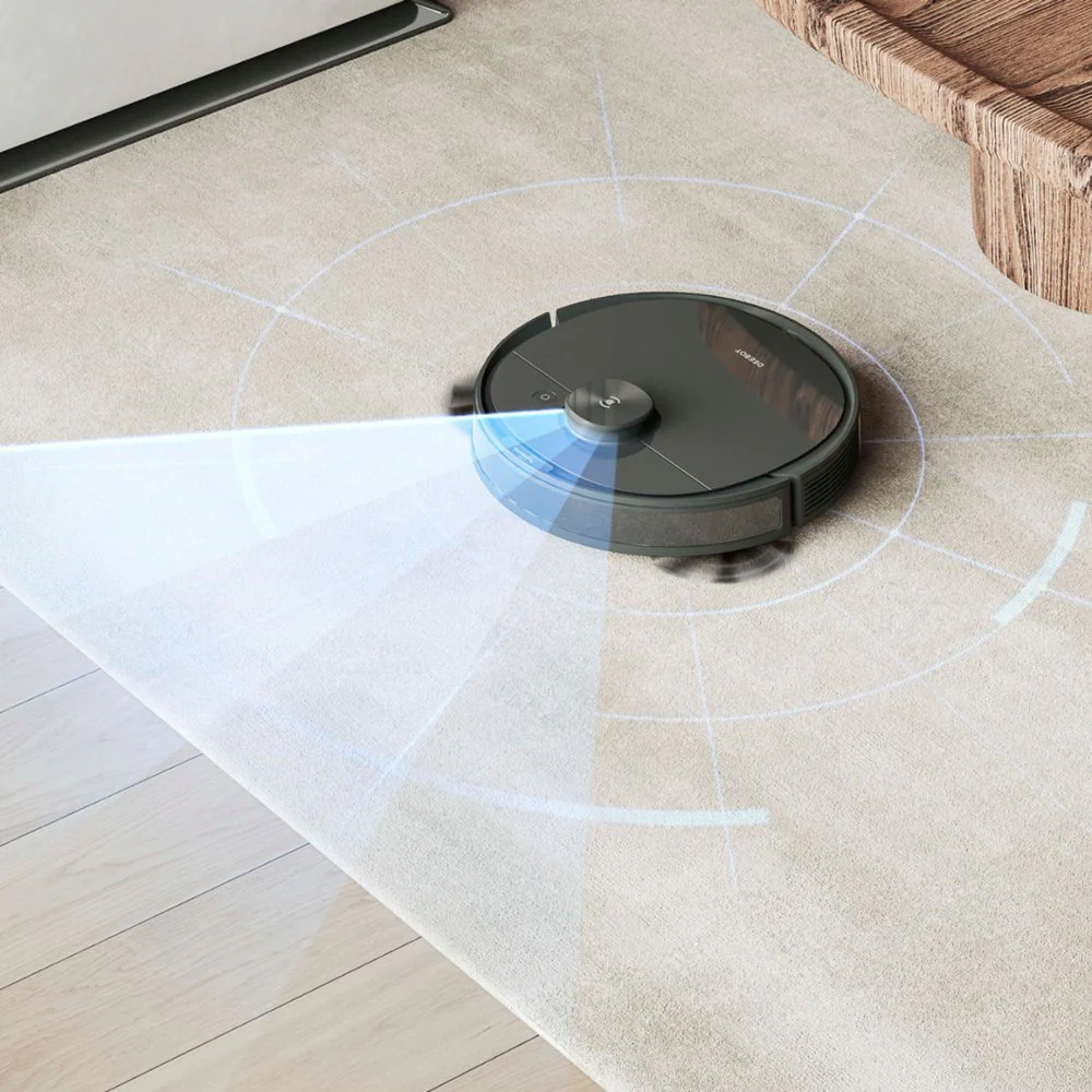 ECOVACS Robotics OZMON8 Vacuum & Mop Robot with Advanced Laser Mapping and Auto-Empty Station - Black - Image 2